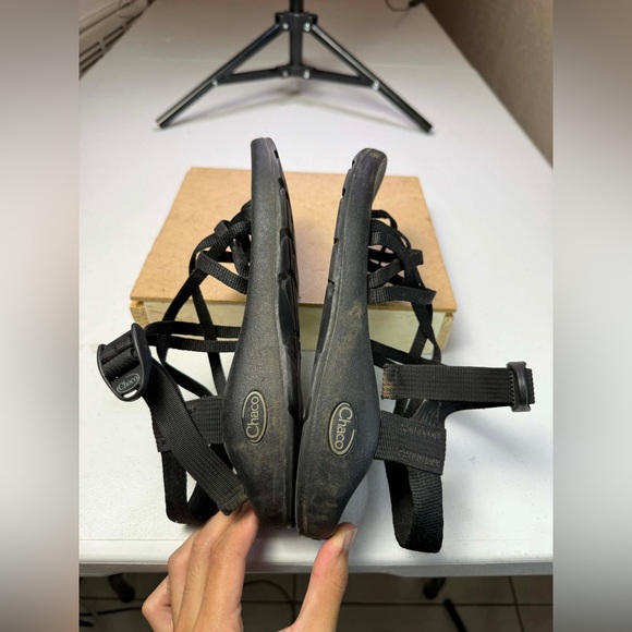 Chaco Size 8 Sandals Black Women's Hiking Outdoor Sport Shoes Sandals - Picture 4 of 12